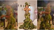 Burna Boy is a good teacher: Fans react as Stefflon Don shows off legwork like a pro at a wedding in Ghana