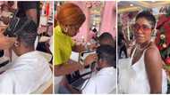 Tiwa Savage gets a pixie glam hairdo in Ghana, video surfaces online