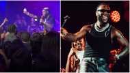 Sweet moment as Burna Boy asks fans for money, calls them his debtors in London