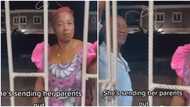 Table don turn: Funny reactions as Nigerian lady turns back parents for staying out late, locks gate in video