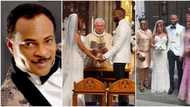 Actor Fred Amata absent as son weds lover overseas, sweet pics & clips from wedding leave many gushing