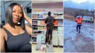 Nigerian lady relocates to UK, works multiple shifts in supermarket, restaurant, traffic department