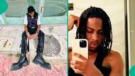 Nigerian mum laments over son's new physique after 4 months at gym, voice note trends