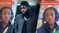"Iyawo welcome": Fans react as Davido's pregnant side-chic Anita Brown heads for Nigeria, airport clip trends