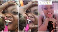"Something God gave me for free": Lady gets artificial open teeth to look more beautiful, video goes viral