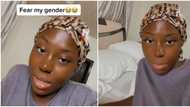 "Come and be going": Lady stylishly chases girlfriend who wanted to stay too long in her man's house