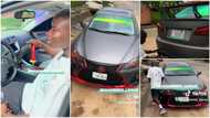 "I have 2011 Camry": Nigerian man transforms his Lexus, changes gear, tints glass, puts new rims