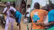 After 8 years, Nigerian lady returns to reunite with family, mother overcome with joy on seeing her