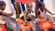 Drama as mum bumps into little daughter filming herself while dancing at home, video trends