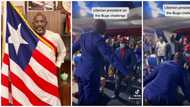 Liberian president whines waist, jumps up in sweet viral video as he joins Kizz Daniel's Buga Challenge