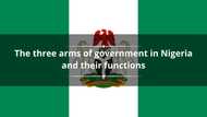 The three arms of government in Nigeria and their functions