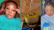 Nigerian lady slams her brother's girlfriend after seeing the food she cooked, displays it in video