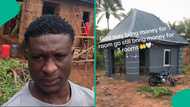 "God will bring money for 3 rooms": Man builds one room apartment, paints nicely