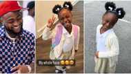 "My whole face": Davido gushes over striking resemblance with his 2nd daughter Hailey, shares cute photos