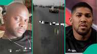 Anthony Joshua: Man inspects road where boxer had car accident, points out key detail