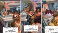 "Everywhere must scatter": Nigerian bride recorded pouring alcohol in her asoebi girls' mouths, causes stir