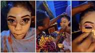 Makeup artist applies heavy foundation on lady, sparks reactions: "I’m trying to unsee this"
