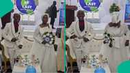 Lord's Chosen couple wed, video of their wedding triggers reactions as people notice bride's outfit