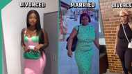 "She stopped taking care of herself": Lady stuns many with her new look after she got divorced