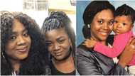 Reactions as Stella Damasus shares 21-year-old throwback photo of herself and daughter