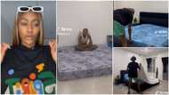 "Everything is coming together": Lady rejoices after getting bed for her 1 room, shows off new frame