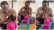 "There is peace now": Little girl insists on barbing her hair after her brothers got fine haircuts from dad
