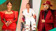 Tonto Dikeh reacts as Churchill shares first thing he did after hearing about Regina Daniels’ condition