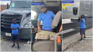 "Wear safety belt": Short man driving big truck in US configures pedals, makes them long to reach his legs