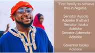 “Governor Davido in future” - Reactions as singer flaunts family’s political record after uncle's win in Osun