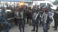 Breaking: Tension in Lagos as police arrest many protesters at Lekki tollgate, lock them in Black Maria