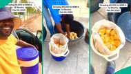 Nigerian man on mission to grow N5k to N5m selling okpa starts hawking aggressively