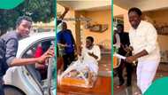 Nigerian youths gift billionaire on his birthday a package filled with puff-puff, samosas and cake