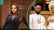 Davido's Chioma's old picture with man fuels rumours as peeps spot face at their wedding: "Her ex?"