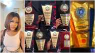 Pretty Nigerian lady packs 8 awards, graduates as best student in her department, photos get people talking