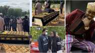 Heartbreaking photos, videos as Sound Sultan is buried in US, singer Olamide spotted at burial
