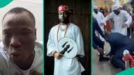 "Na why Pastor carry gun": Overzealous fan who almost fell Davido apologises, clip ignites reactions