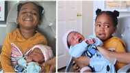 Little girl bursts into tears as baby brother is taken from her, she cries hard in video until he's returned