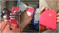 Young Nigerian man celebrates getting used iPhone as gift, makes video to show people, many react