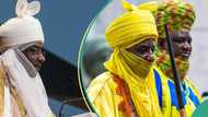 BREAKING: Sanusi appears in public with major Emir's symbols, video emerges