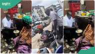 “From glory to glory”: Nigerian man visits his mother to cook for her, helps her around