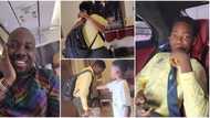 "From private jet to Maybach": Obi Cubana's wife cooks feast fit for kings as hubby picks 1st son from school