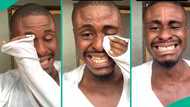 Grown man cries like baby after seeing amount of money random lady sent to him