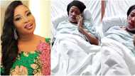 Reactions as Lizzy Anjorin shares adorable video of herself doing business in labour room
