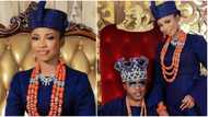 All hail the queen: Oluwo of Iwo crowns Kano-born new wife, gushes over her as he shares beautiful photos