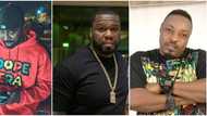 Rapper Eedris Abudlkareem reacts as former G Unit member gives a recount of his ugly exchange with 50 Cent