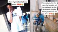 "He raised me": Man in a wheelchair adopts a boy who was abandoned at the hospital by his biological mum