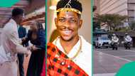 Moses Bliss in Nairobi: Kenyan woman weeps, kneels to welcome singer, moving video triggers many