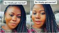 "I'm now madam of the house": Lady rejoices greatly after getting married, video of her celebration goes viral