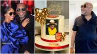 "Our wife sabi love": Iyabo Ojo's man gushes like a small boy, dances as she surprises him with birthday cake