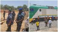 Photos show moment IGP stormed Abuja-Kaduna expressway, supervises deployment of officers